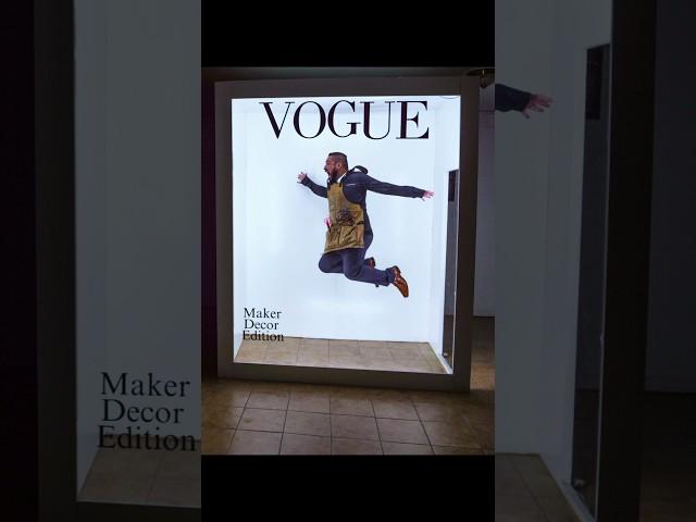 I was finally able to finish the Vogue magazine box diy build. #diy #woodworking #backdrop