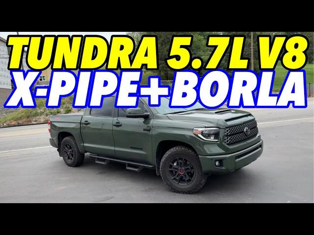 2021 Toyota Tundra TRD 5.7L V8 w/ X-PIPE & BORLA PRO-XS!