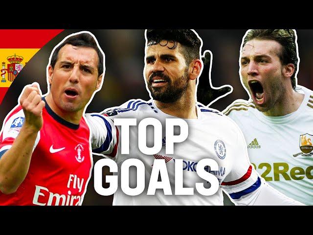 Breathtaking Goals by Spanish Players  | Diego Costa, Cazorla, Silva, Mata | Emirates FA Cup