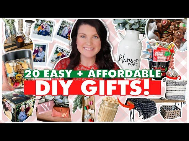 20 thoughtful DIY gift ideas people ACTUALLY want!  (Affordable + Amazing!)