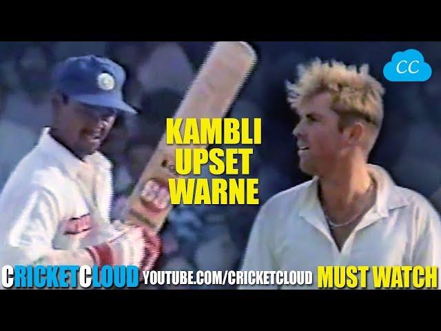 Shane Warne SUPER UPSET by Vinod Kambli !! FIND OUT WHY !!