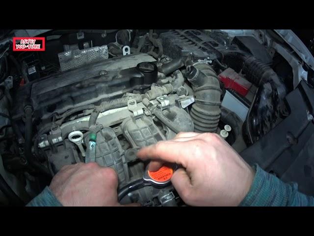  Mitsubishi ASX Замена охлаждающей жидкости 
