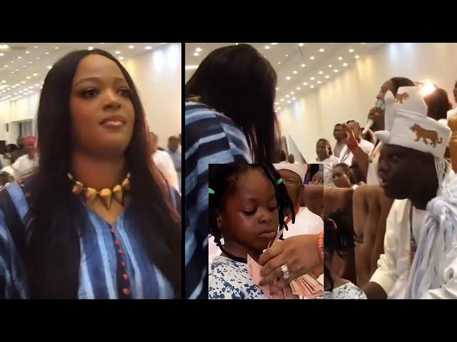 OLORI SILEKUNOLA NAOMI REUNITE WITH HIS HUSBAND OONI OF IFE OBA ADEYEYE OGUNWUSI FOR THE THEIR SON