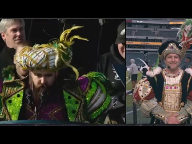 Adam Schefter shows up in a full Jason Kelce-esque Mummers costume  | Monday Night Countdown