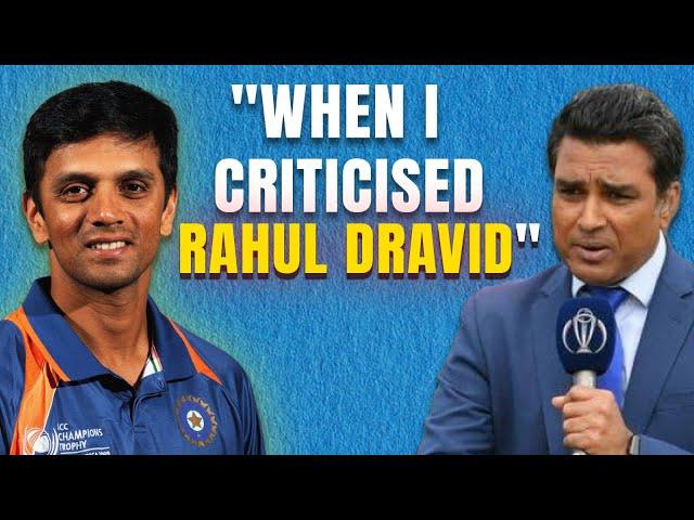 "What Happened When I Criticized Rahul Dravid and He Replied....." ft. Sanjay Manjrekar