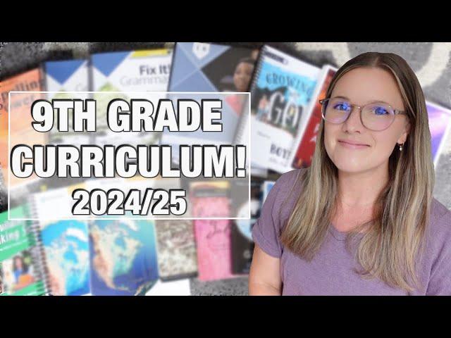 9TH GRADE CURRICULUM HAUL! | HOMESCHOOL HIGH SCHOOL PICKS 2024/25