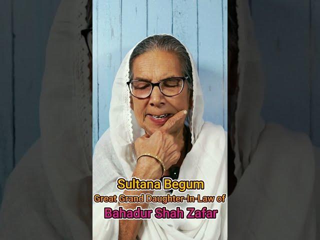 Sultana Begum on Pakistan #bahadurshahzafar #motivation #mughaldynesty #history