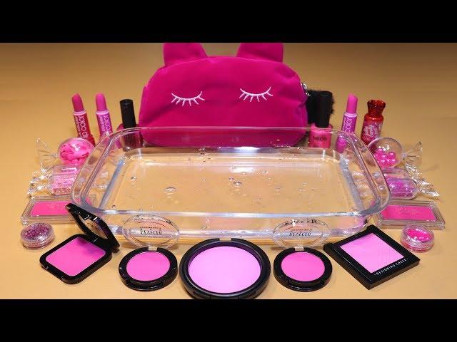 Mixing "NAON PINK" Makeup,Parts,glitter... Into Slime! "NAONPINKHOLIC"