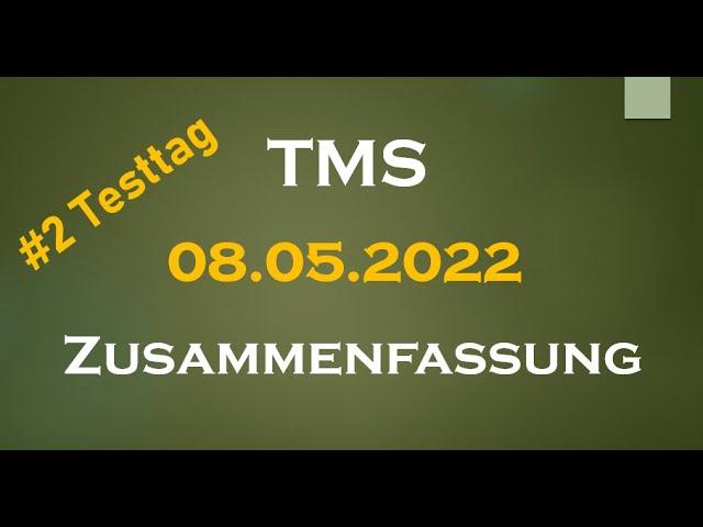 TMS Testtag - 08.05.2022