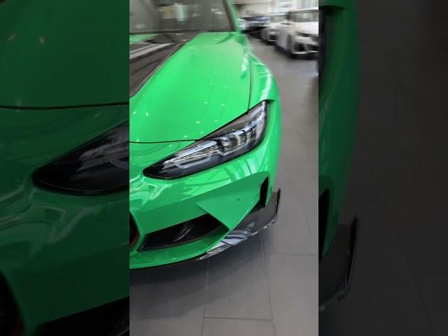 BMW M3 CS Signal Green Solid , BMW German Auto