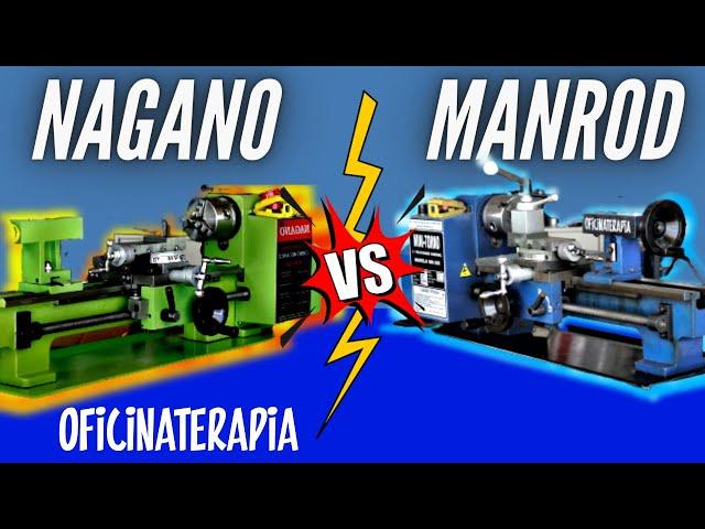 Combate de MINI TORNOS!! Comparando mini torno NAGANO com MANROD !! #minitorno