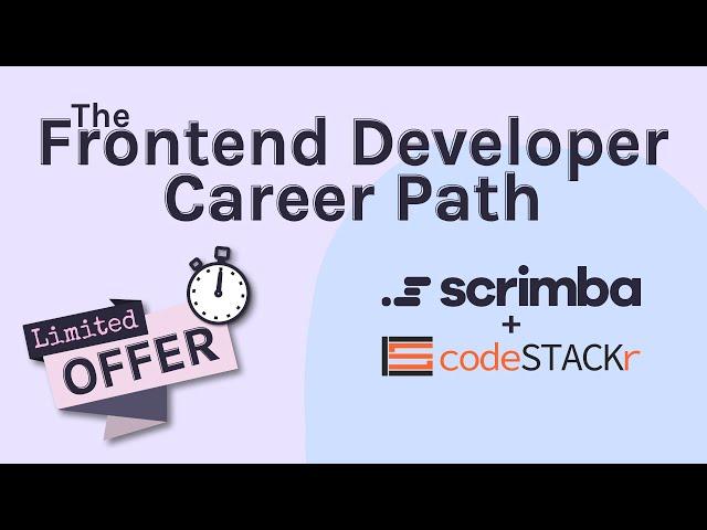 Limited Offer! The Frontend Developer Career Path (@Scrimba)