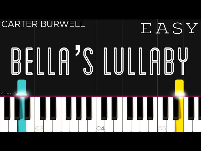 Twilight - Bella's Lullaby - Carter Burwell | EASY Piano Tutorial