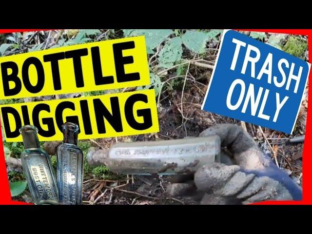 1890s Bottle Digging Bizarre CURE For Human Flesh ~ Digging Old Bottles ©