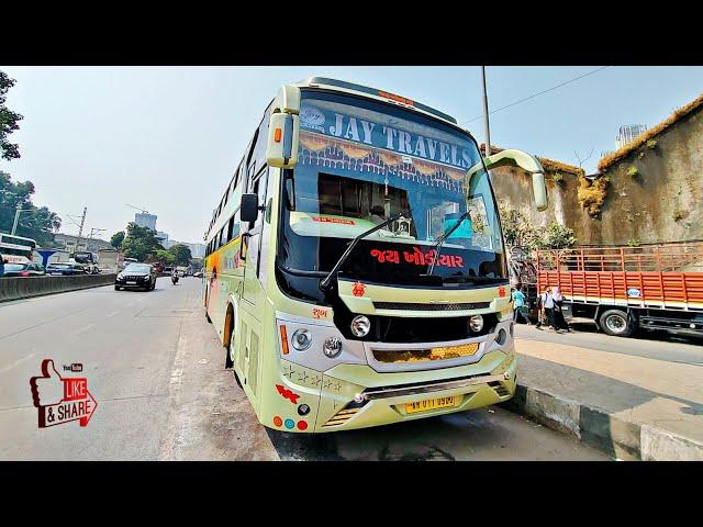 New Jay travels Video || Mumbai to diu new bus 2023 || diu