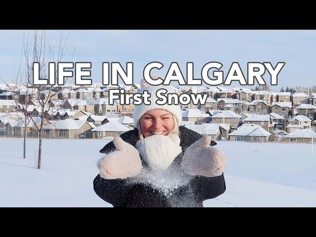 LIFE IN CALGARY: Our first snow