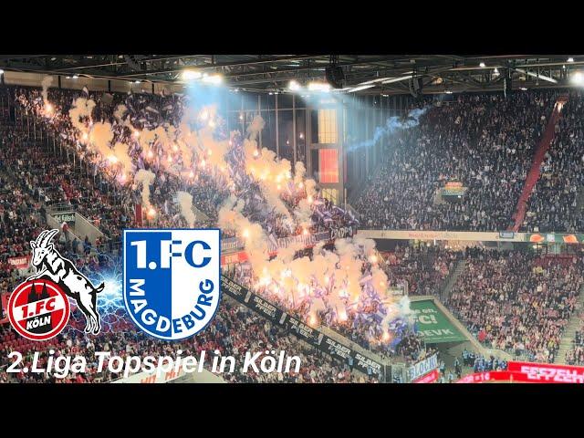 1.FC Köln vs. 1.FC Magdeburg | Mega Pyroshow |  Magdeburg bestraft Kölner Chancenwucher im Topspiel