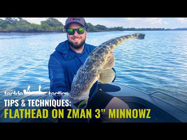 How to Catch Flathead on Soft Plastics - Fishing the ZMan 3" MinnowZ for Big Flathead