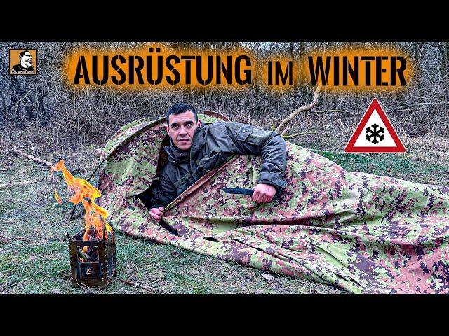 24h Winter Test TARP HÄNGEMATTE BIWAKSACK ZELT | Falsche Ausrüstung ist TÖDLICH | Survival Mattin