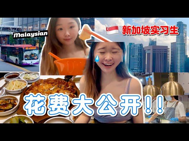 how much i spent in a week as an *INTERN* in Singapore