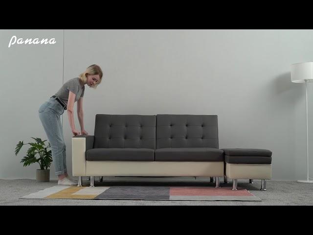 Multi-functional sofa bed with storage