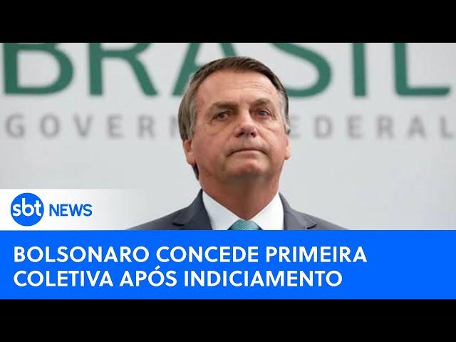 AO VIVO: Bolsonaro concede primeira entrevista coletiva após ser indiciado pela PF