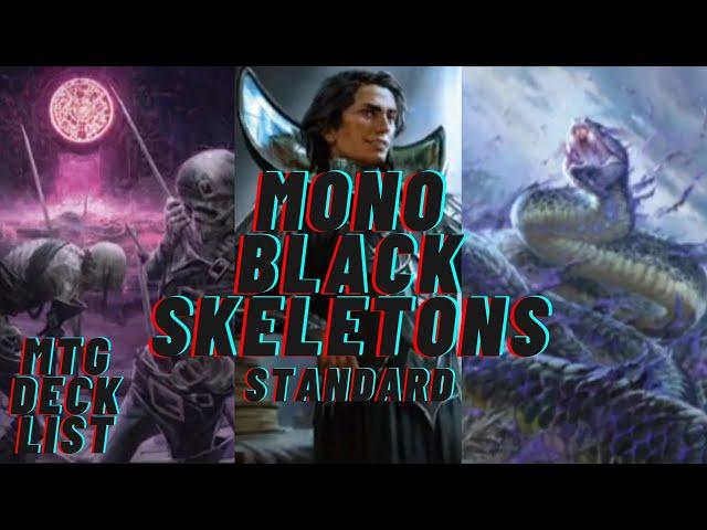 Snakes & Bones! Standard Mono Black Skeletons MTG Arena