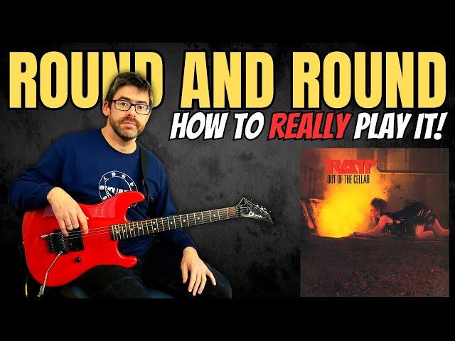 How to REALLY play the Round and Round Riff -  MasterThatRiff! #142