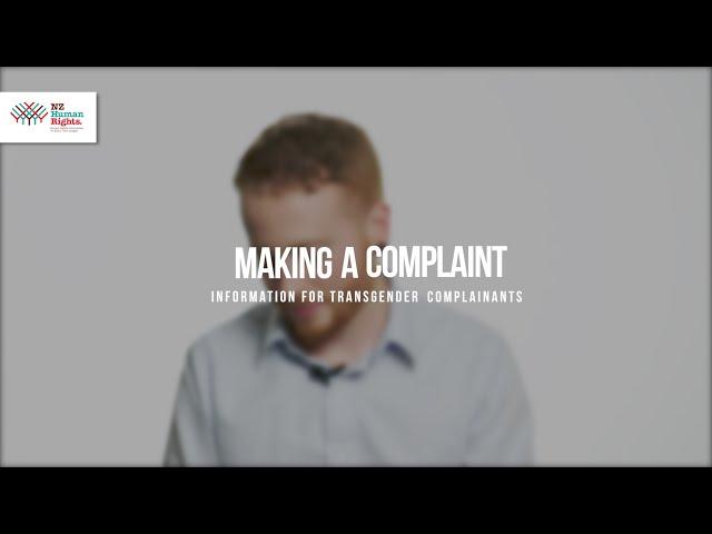 Making a complaint: Information for transgender complainants