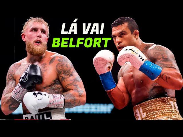 VITOR BELFORT INTIMA JAKE PAUL para LUTA DE BOXE