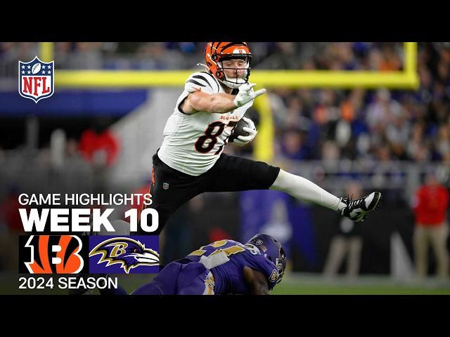 Cincinnati Bengals vs. Baltimore Ravens Game Highlights | NFL 2024 Season Week 10