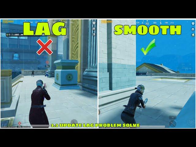 3.3 UPDATE LAG PROBLEM SOLVE HOW TO FIX LAG / PUBG MOBILE