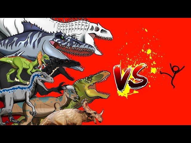 NEW Dinosaurs Cartoon | Human VS Jurassic World Dinosaurs