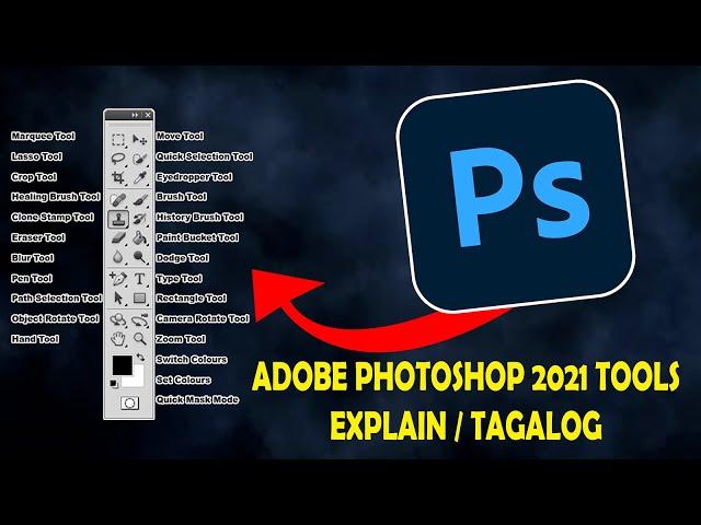 Adobe Photoshop 2021 Tools Explain / Tagalog Basic tutorial for beginners