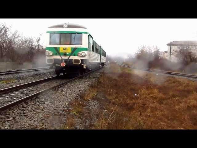 Trains in Rain in Oradea (22 01 2013)