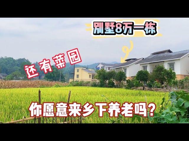 8万买一栋乡村别墅，门前还有菜园子，你愿意来这里养老吗？