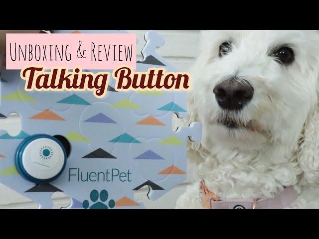 Goldendoodle Reviews Fluent Pet | Talking Dog Button Unboxing