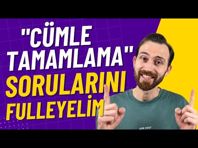 "CÜMLE TAMAMLAMA" Sorularını FULLE!  [Konu Anlatımı] + [Soru Çözümü] #YDS #YDT #YÖKDİL