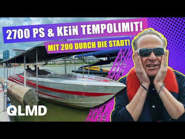 Mit 200 km/h durch die Stadt  Auf dem Speedboot am Limit | Outerlimits SL-44 | Matthias Malmedie