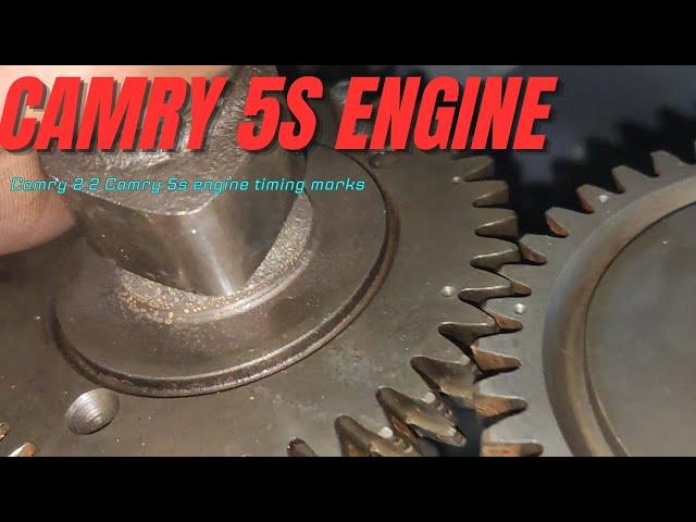 Camry 5s engine timing marks.#automobile