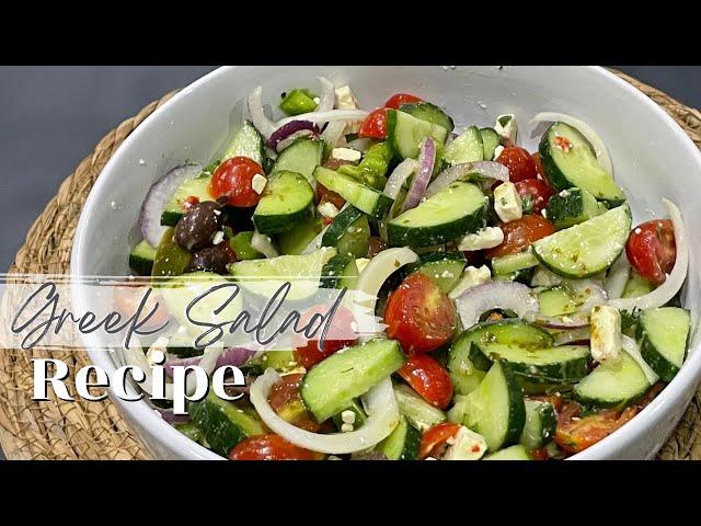 Easy and healthy Greek Salad recipe