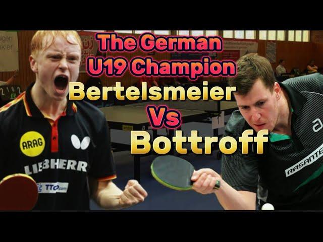 INSANE TABLETENNIS  by The U19 GERMAN CHAMPION Andre Bertelsmeier Vs Erik " THE BEAST" Bottroff