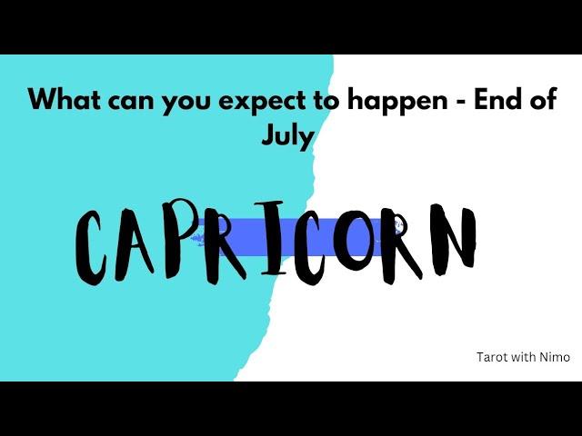 CAPRICORN - JULY 2024 - WHAT CAN U EXPECT TO HAPPEN IN YOUR PROFESSIONAL LIFE     🪙 