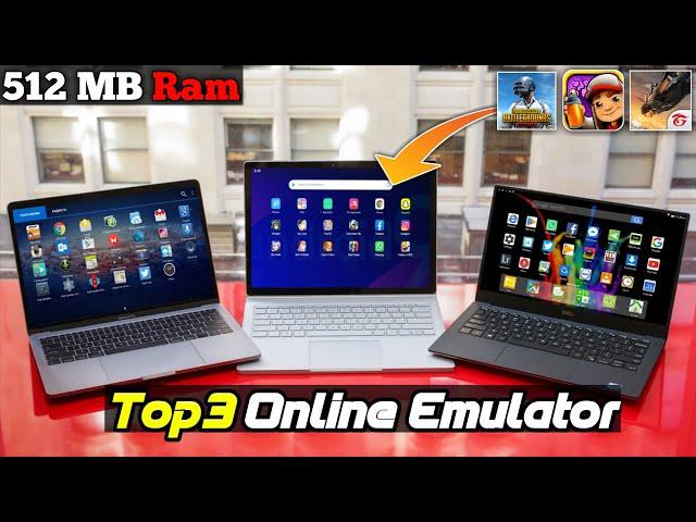 (NEW) Top 3 Best Online Android Emulator For 512MB RAM PC - Without Emulator | Best Android Browser