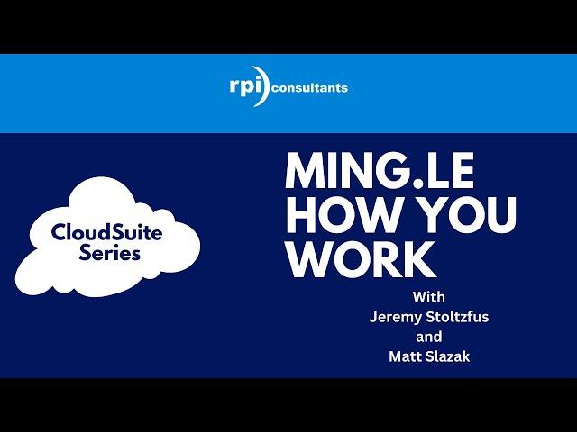 CloudSuite Series - Ming.le How You Work