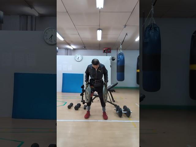20kg プレートでベントオーバーローイング