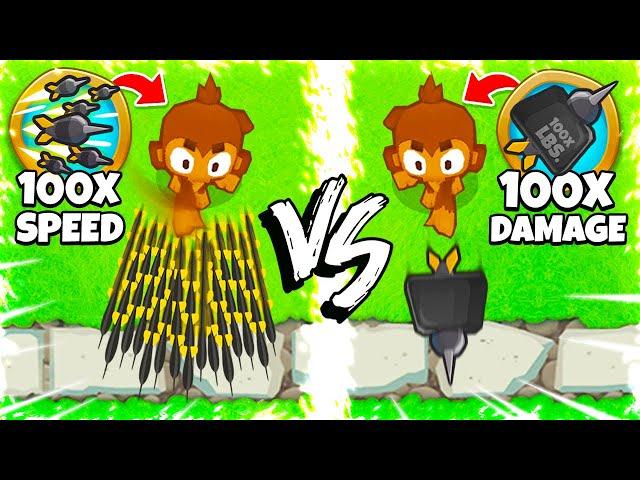 100x Damage vs 100x Attack Speed in BTD 6