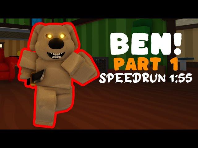 Roblox Ben! Part 1 Speedrun 1:55 Solo