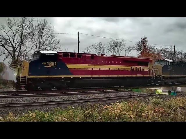 CSX High and Wide Cargo! N C & SL Heritage Unit! 2 Fast CSX Trains Meet! Big Manifest Train + More!