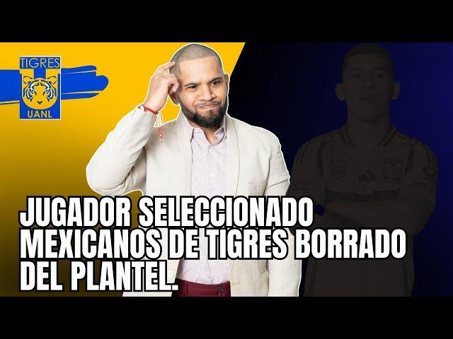 Jugador seleccionado mexicanos de Tigres borrado del plantel.